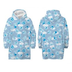   One Piece Cloudy belebújós bélelt sherpa polár takaró, poncsó
