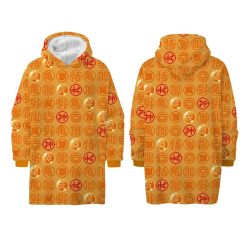   Dragon Ball Zenkai belebújós bélelt sherpa polár takaró, poncsó