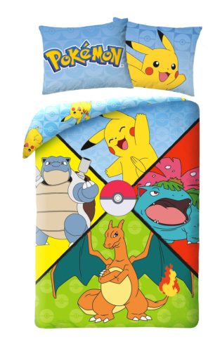 Pokémon Fourfold ágyneműhuzat 140×200cm, 70×90 cm