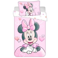   Disney Minnie Powder Pink gyerek ágyneműhuzat 100×135 cm, 40×60 cm