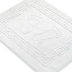 Kádkilépő frottír, tappancsos görög mintával 50x70