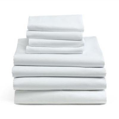 Lepedő szállodai minőségű, fehér, kevertszálas 260x240